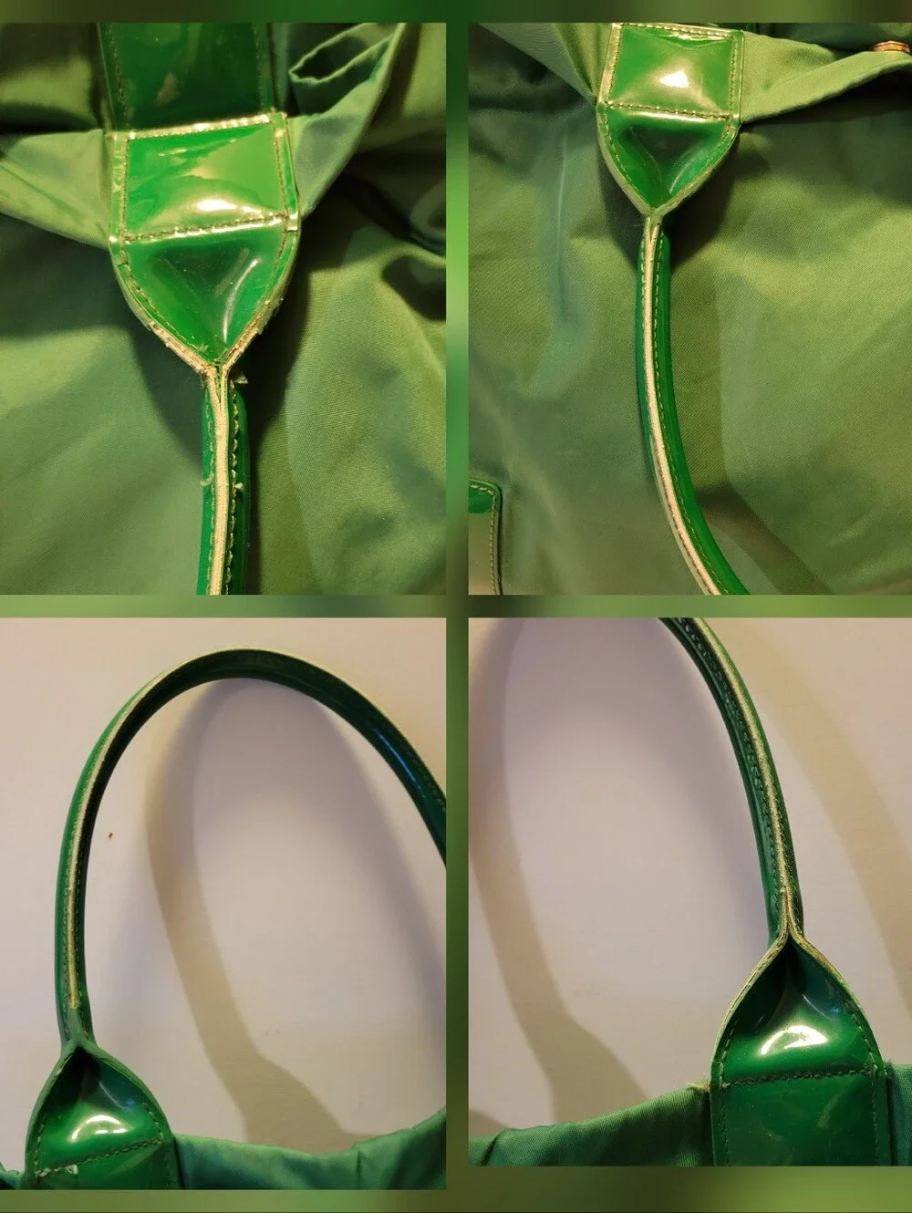 Tory Burch Ella Nylon Green Tote AS - IS